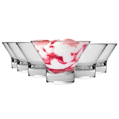 Image of Bormioli Rocco Ypsilon Dessert Food Dinner Bowls 130mm Pack of 12