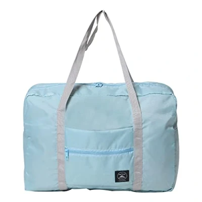 Image of Cabin Bag 45x36x20 for Easyjet Airlines Underseat Travel Holdall Carry on Hand Luggage Weekend Packable Duffel Bag,Sports Fitness (Light Blue)