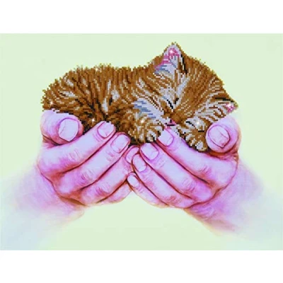 Image of Diamond Dotz Painting Kit: Intermediate, DD7, Precious Kitten, 52 x 40 cm