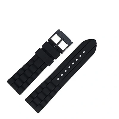 Image of Fossil Watch Strap 24 mm Plastic Black FS 4487 LB FS4487
