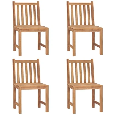 Image of vidaXL Garden Chairs 4 pcs Solid Teak Wood