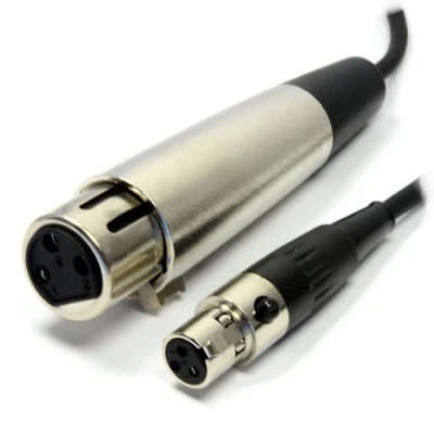Image of kenable 3 Pin Socket Female XLR to Mini Cable 1.5m [1.5 metres]