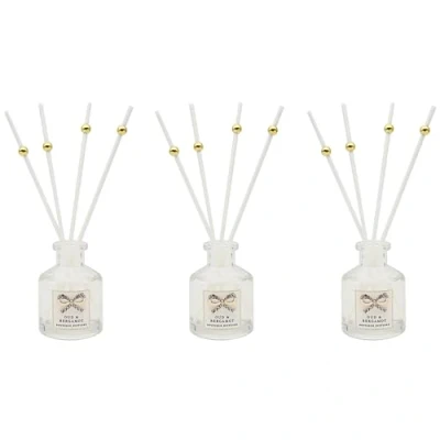 Image of Lesser &amp; Pavey Madelaine By Hearts Designs Set of 3 Scented Diffusers Cashmere, Blackberry, Freesia, Bergamot and Pomegranate (Bergamot)