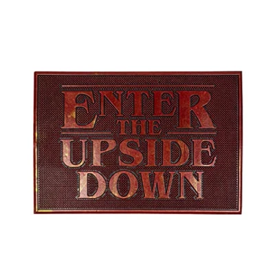 Image of Stranger Things Doormat Enter The Upside Down Rubber Welcome Home Mat Gift