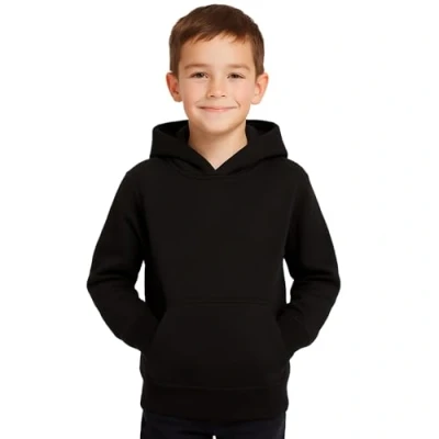 Image of A2Z 4 Kids Girls Boys Plain and Tie Dye Print Sweatshirt Pullover Sweat Hoodie Black 9 10