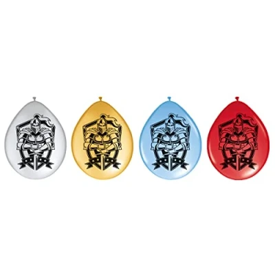 Image of Folat 62855 Knight Reinier Balloons 8 pieces, Multi Colors, 30 cm