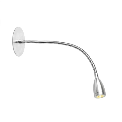 Image of Loke LED Indoor Wall Light Reading Lamp Chrome