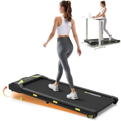 Image of FreepiFitness Walking Pad with Incline,2.5HP Low Noise Under Desk Treadmill, Remote Control, Portable Treadmill 140 KG Capacity for Home Office