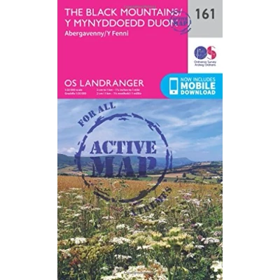 Image of Landranger Active 161 The Black Mountains Map With Digital Version