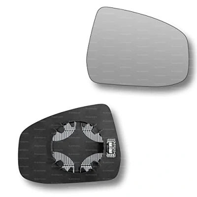 Image of Less4spares Replacement Wing Mirror Glass Right Compatible with Ford Mondeo 2007 2014 CLIP ON Driver Off side Heated Convex
