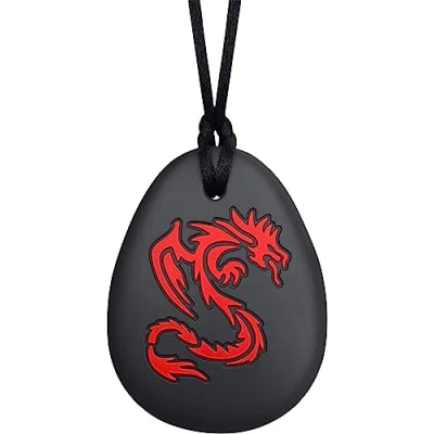 Image of HDAKDDHG Chew Pendant Best for Kids or Adults Who Like to Bite Have Autism Silicone