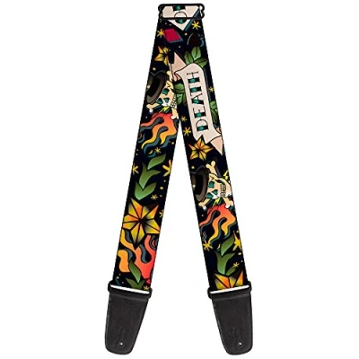 Image of Buckle Down Guitar Strap Death Or Glory Black 2 Inches Wide