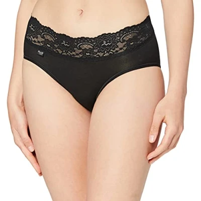 Image of Sloggi ROMANCE X 4 women&#039;s Knickers/panties in Black
