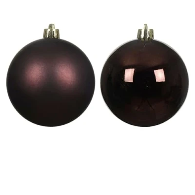 Image of Kaemingk Shatterproof Baubles Black Truffle 6cm