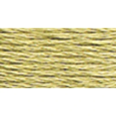 Image of DMC 117 372 Mouline Stranded Cotton Six Strand Embroidery Floss Thread, Light Mustard, 8.7 Yard
