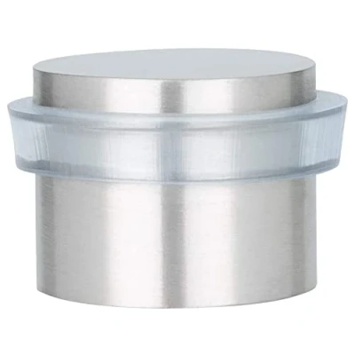 Image of EVI Herrajes I 163 T Door Stop, Adhesive, Finish matt INOX (Stainless Steel) Transparent Rubber