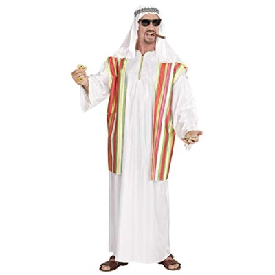 Image of Widmann 3175B Adult Sheikh Costume, White, Size XL