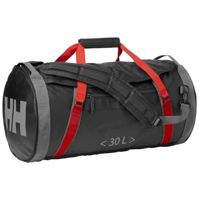 Image of Helly Hansen HH Duffel Bag 2 30L Travel Unisex Ebony / Cherry Tomato C STD