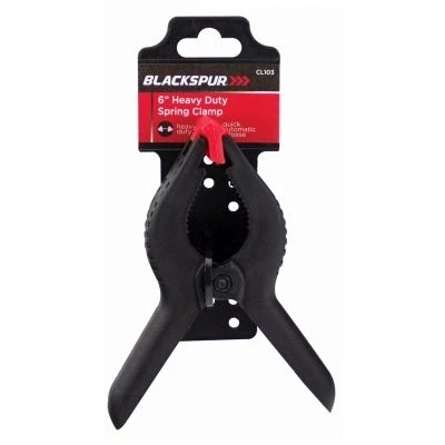 Image of Black 152mm Heavy Duty Spring Clamp By Blackspur