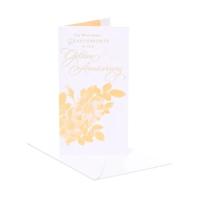 Image of ‎UK Greetings 50th Wedding Anniversary Card Grandparents Golden 50