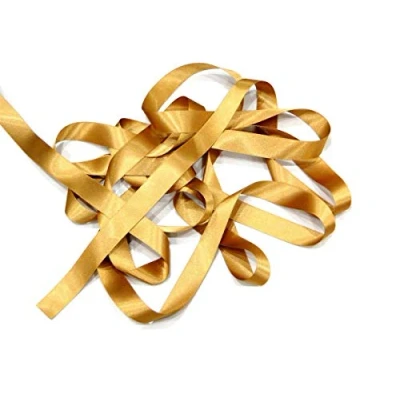 Image of Old Gold 10mm Satin Ribbon Double Sided Berisfords 3501 (3 Meters)