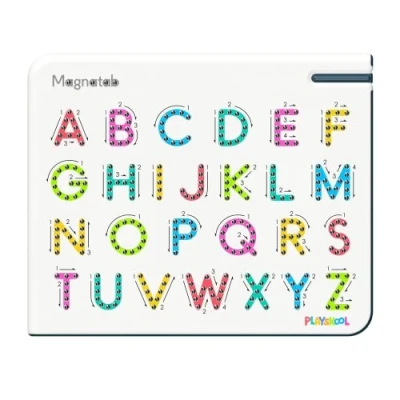 Image of Magnatab Playskool A to Z Uppercase Sensory Drawing Tool Letters Ages 3+