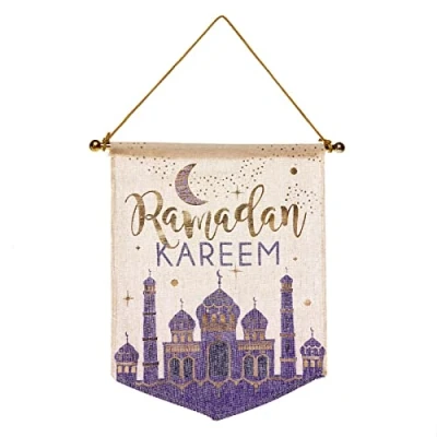 Image of Amscan 9914173 Opulent Eid Canvas Banner