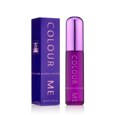 Image of COLOUR ME Purple Perfume for Women. 50ml Eau de Parfums. Luxury Fragrance Ladies Perfume, Long Lasting Womens Perfumes by Milton Lloyd