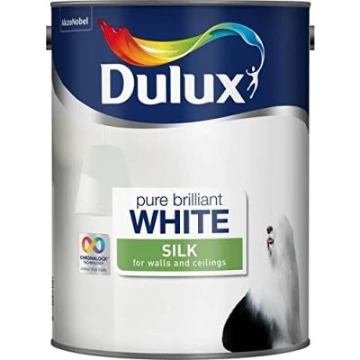 Image of DULUX WHITE SILK 5L PURE BRILLIANT