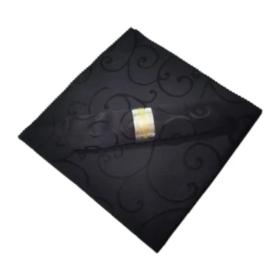 Image of i Sure 4 x Premium Polyester Square Napkins Black