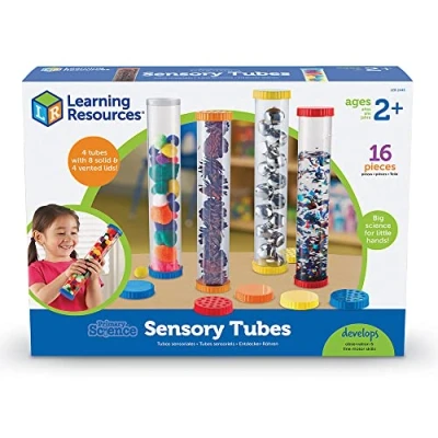 Image of Learning Resources Primary Science Sensory Tubes, set of 4,13 x 9.6 2.5 inches
