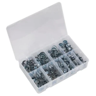 Image of Sealey Mini Hose Clip Assortment 100pc