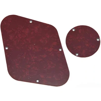 Image of Dopro LP Rear Control Plate Switch Cavity Cover For USA Les Paul Red Pearl