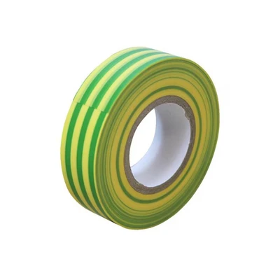 Image of Faithfull PVC Electrical Tape Green / Yellow 19mm x 20m FAITAPEPVCGY