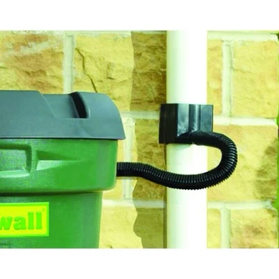 Image of Straight Limited Water Butt Rain Diverter Kit Black 500mm Rdkitxx