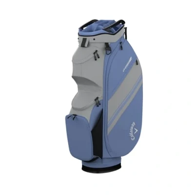 Image of Callaway Golf Chase Cart Bag 2025, Silver/Hydrangea