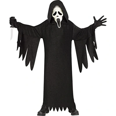 Image of Fun World Scream Ghost Face 25th Anniversary Child Costume Medium / 8/10
