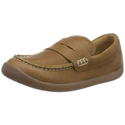 Image of Clarks Artiststride K, Boys’ Loafers, Brown (Tan Leather Tan Leather), 10.5 Child UK (28.5 EU)