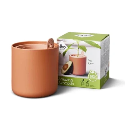Image of Elho Amazing Avocado Pot Toffee Terra