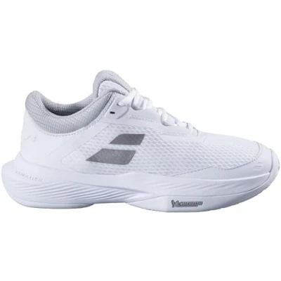 Image of Babolat Women&#039;s SFX4 All Court Tennis Shoes, White/Silver, 7.5 UK
