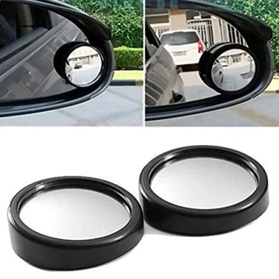 Image of Geminimall Blind Spot Mirrors for Car, 360Rotatable Waterproof Convex Rear View Mirror Wing Rearview Blindspot Universal Cars 2 Pack Black
