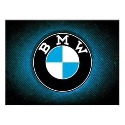 Image of Nostalgic Art 14385 BMW Logo Blue Shine, Magnet 6 x 8 cm, Colourful, 6x8 cm