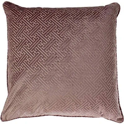 Image of Paoletti Florence Cushion Cover, Blush, 55 x 55cm