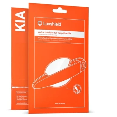 Image of Luxshield Car Door Handle Protection Film for recessed grips Kia Stonic I 2017 2024 Anti Scratch Foil Clear Paint