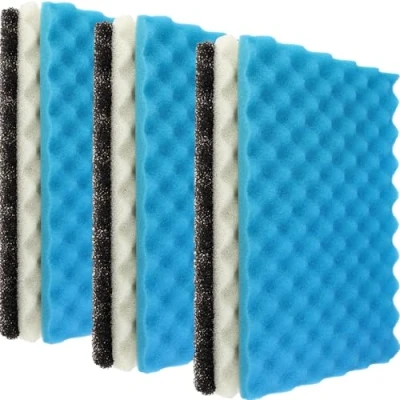 Image of LTWHOME Fish Pond Foam Filter Sponge Set 430mm X 280mm 3 Grade Media,17 Inch 11 Media(Pack of Sets)