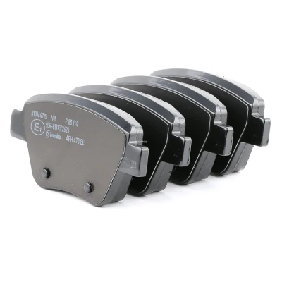 Image of 5K0698451D, 8P0098601P brake pad set BREMBO P 85 114 excl. wear warning contact with caliper screws without accessories VOLKSWAGEN: Touran I