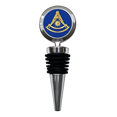 Image of Masonic Lodge Past Master Wine Bottle Stopper
