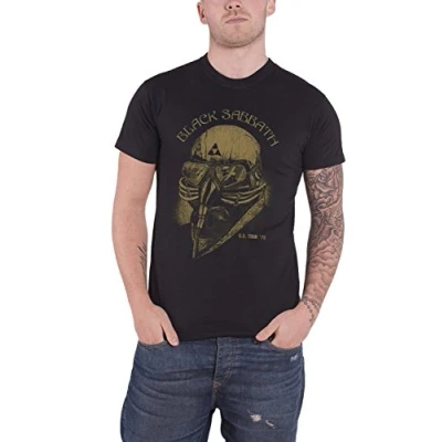 Image of Black Sabbath Men&#039;s US Tour 78 Avengers Short Sleeve T Shirt, Black, Large