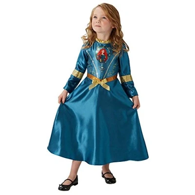 Image of Rubie&#039;s Official Merida Girls Fancy Dress Disney Princess Brave Fairytale Book Childrens Costume
