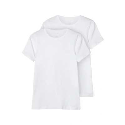 Image of Name it NKMT SLIM 2PACK Basic Tshirt for kids, Size: 13 14y, Bright white